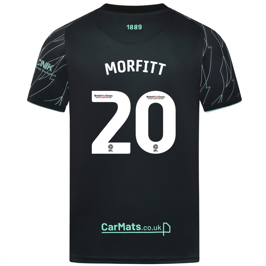 Homme Football Maillot Izzy Morfitt #20 Noir Vert Tenues Extérieur 2024/25 Canada