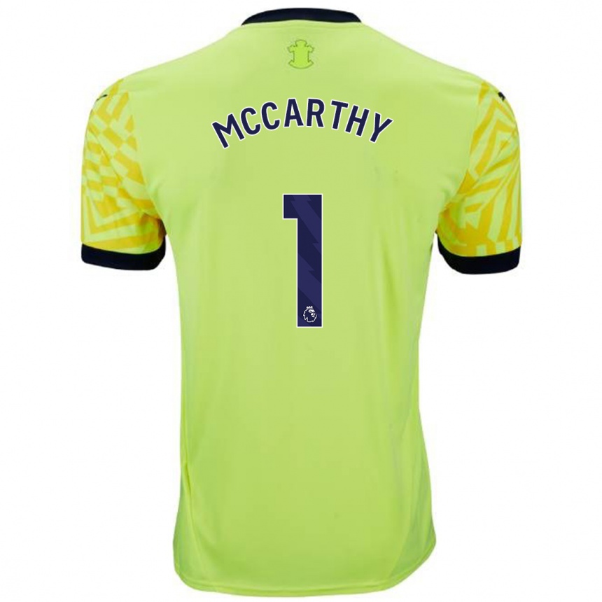 Homme Football Maillot Alex Mccarthy #1 Jaune Tenues Extérieur 2024/25 Canada