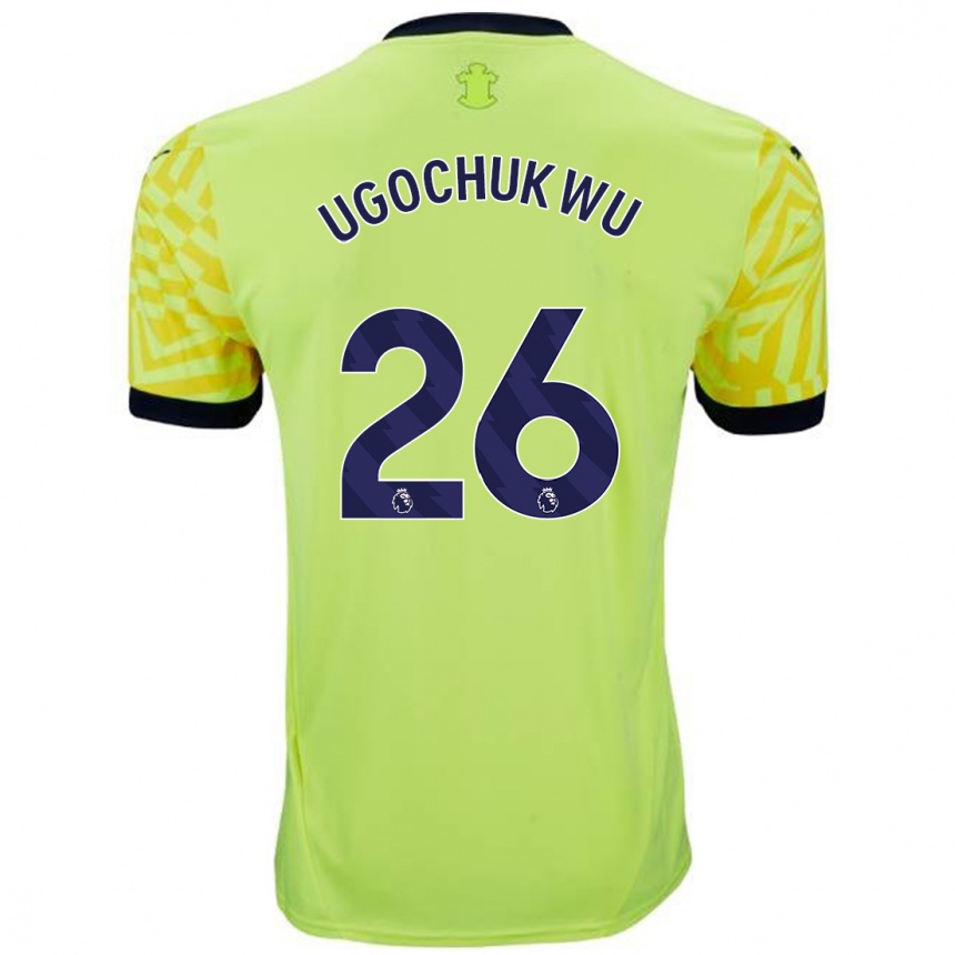 Homme Football Maillot Lesley Ugochukwu #26 Jaune Tenues Extérieur 2024/25 Canada