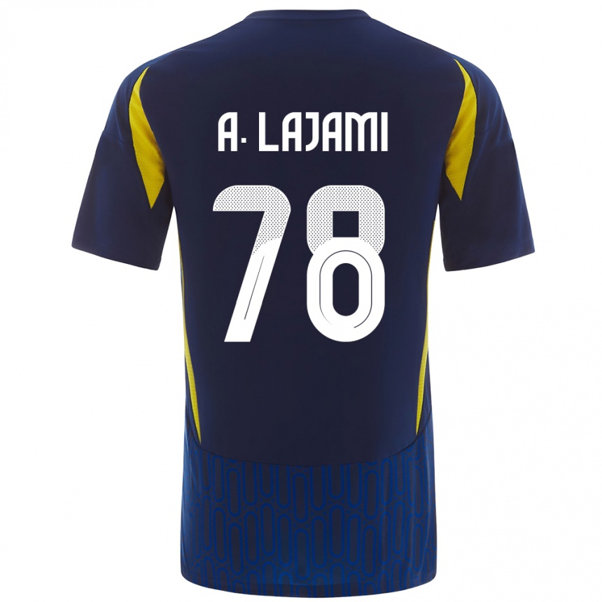 Men Football Ali Lajami #78 Blue Yellow Away Jersey 2024/25 T-Shirt Canada