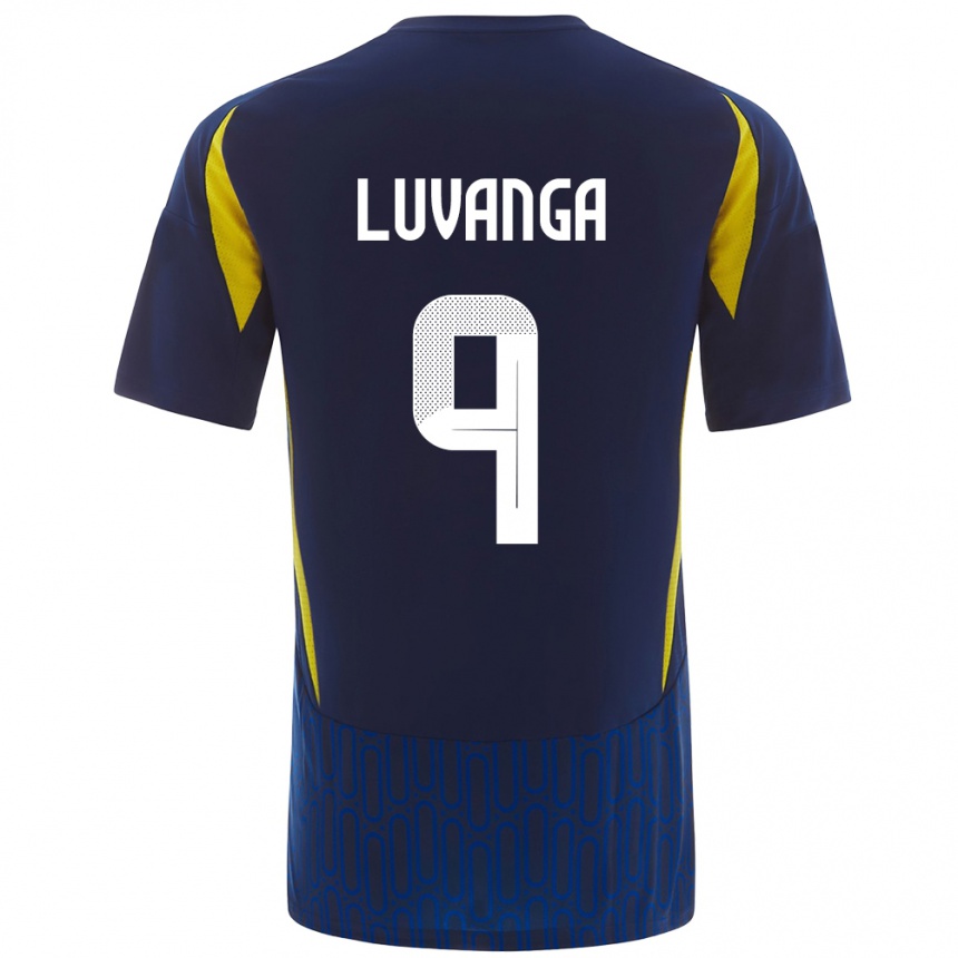 Men Football Clara Luvanga #9 Blue Yellow Away Jersey 2024/25 T-Shirt Canada