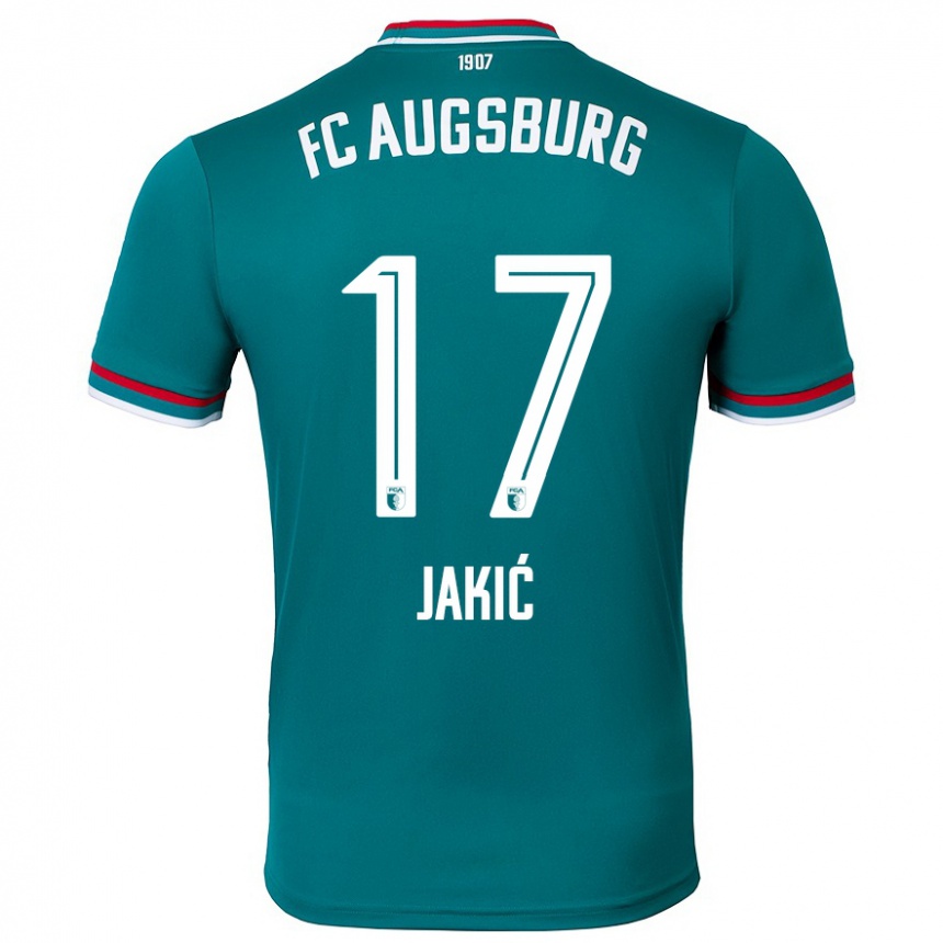 Men Football Kristijan Jakic #17 Dark Green Away Jersey 2024/25 T-Shirt Canada