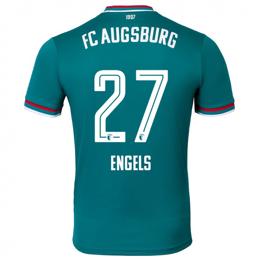 Men Football Arne Engels #27 Dark Green Away Jersey 2024/25 T-Shirt Canada