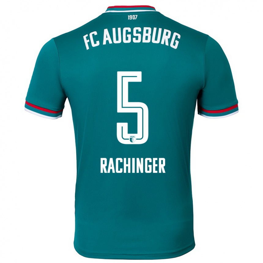 Men Football Lorenz Rachinger #5 Dark Green Away Jersey 2024/25 T-Shirt Canada