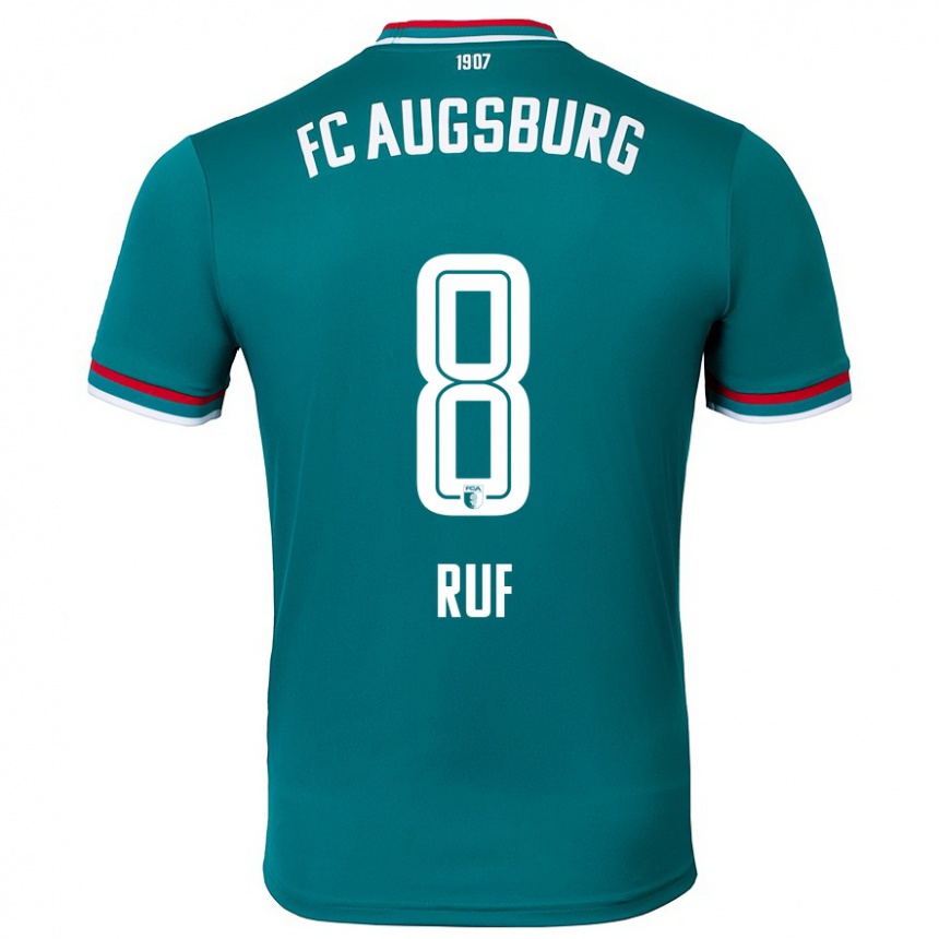 Men Football Jonas Ruf #8 Dark Green Away Jersey 2024/25 T-Shirt Canada