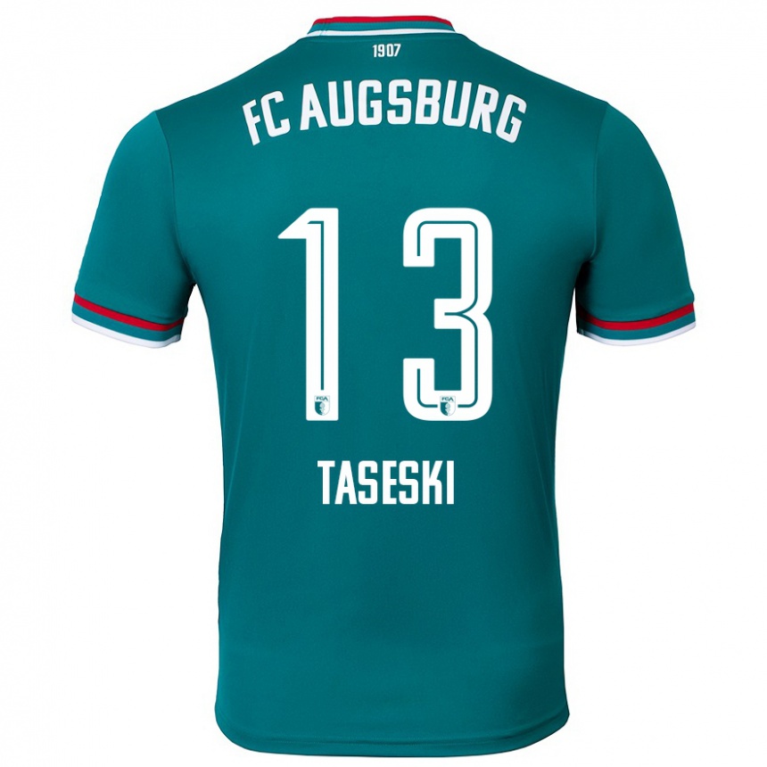 Men Football Kristijan Taseski #13 Dark Green Away Jersey 2024/25 T-Shirt Canada