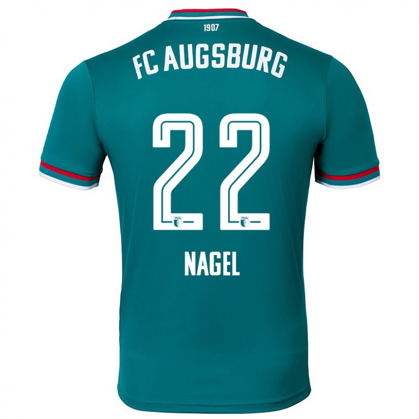 Men Football Timo Nagel #22 Dark Green Away Jersey 2024/25 T-Shirt Canada