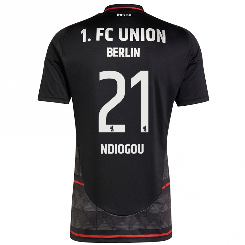 Homme Football Maillot Pape-Omar Ndiogou #21 Noir Tenues Extérieur 2024/25 Canada