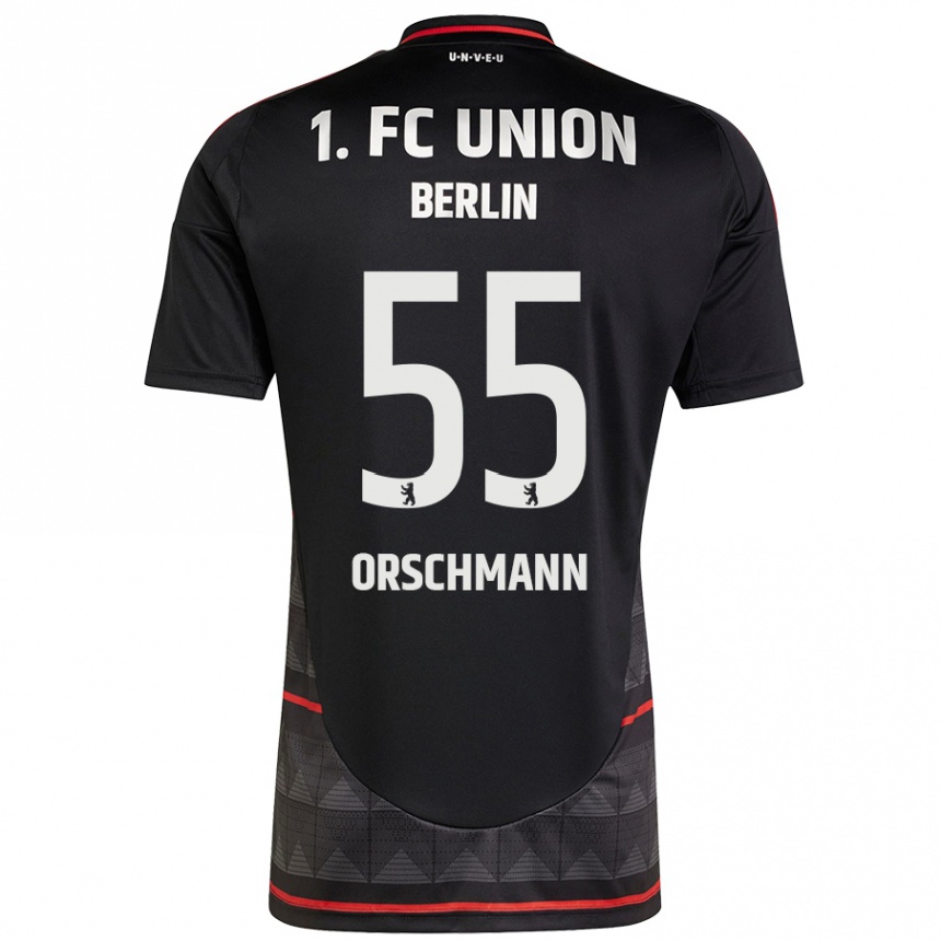 Homme Football Maillot Katja Orschmann #55 Noir Tenues Extérieur 2024/25 Canada