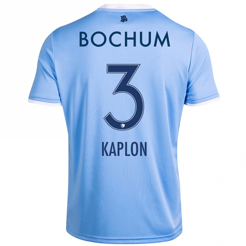 Men Football Frauke Kaplon #3 Sky Blue Away Jersey 2024/25 T-Shirt Canada