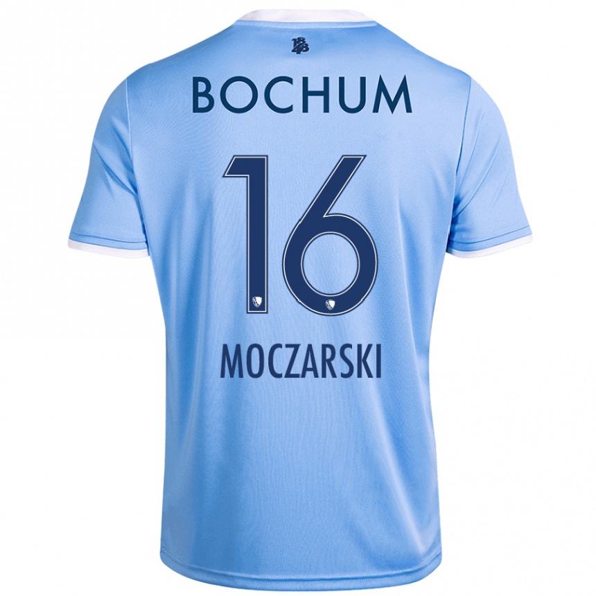 Men Football Anna Moczarski #16 Sky Blue Away Jersey 2024/25 T-Shirt Canada