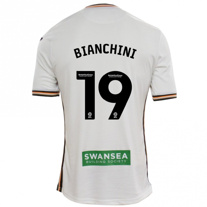 Femme Football Maillot Florian Bianchini #19 Blanc Tenues Domicile 2024/25 Canada