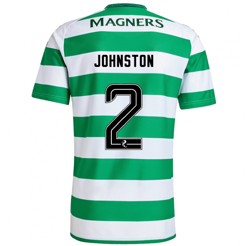 Women Football Alistair Johnston #2 Green White Home Jersey 2024/25 T-Shirt Canada