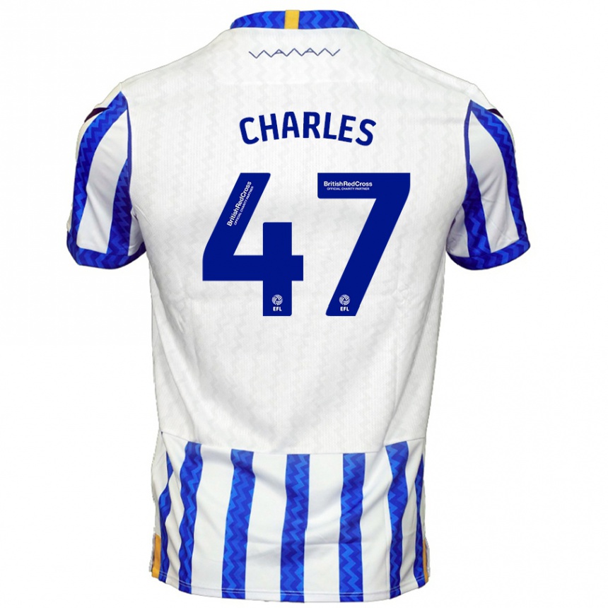 Women Football Pierce Charles #47 Blue White Home Jersey 2024/25 T-Shirt Canada