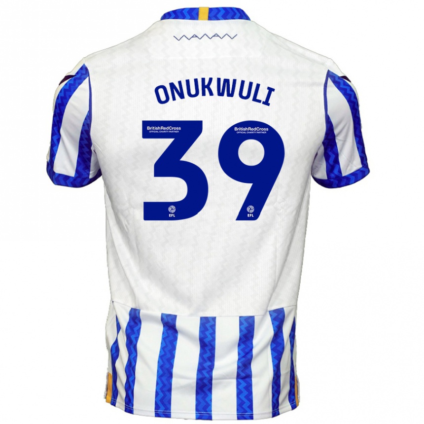 Women Football Favour Onukwuli #39 Blue White Home Jersey 2024/25 T-Shirt Canada