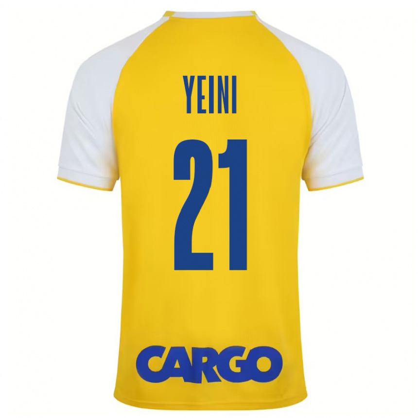 Femme Football Maillot Sheran Yeini #21 Jaune Blanc Tenues Domicile 2024/25 Canada