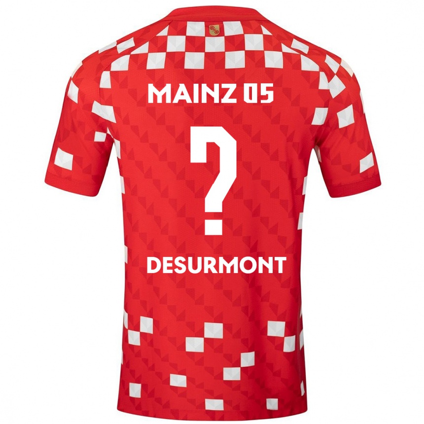 Femme Football Maillot Thomas-Lê Desurmont #0 Blanc Rouge Tenues Domicile 2024/25 Canada