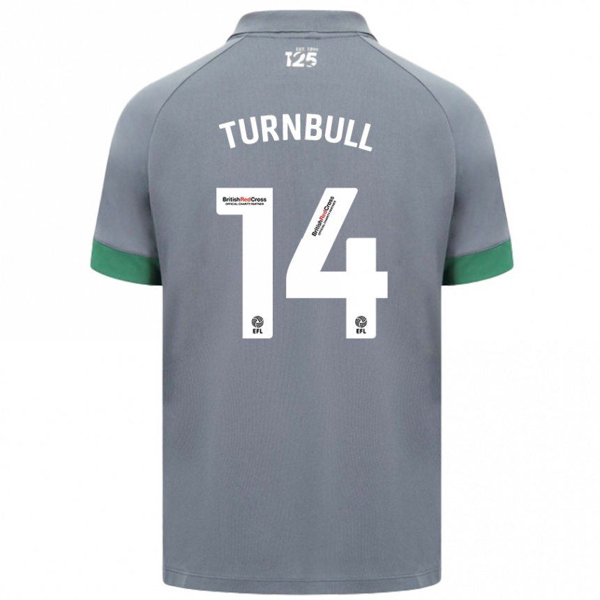 Women Football David Turnbull #14 Dark Gray Away Jersey 2024/25 T-Shirt Canada