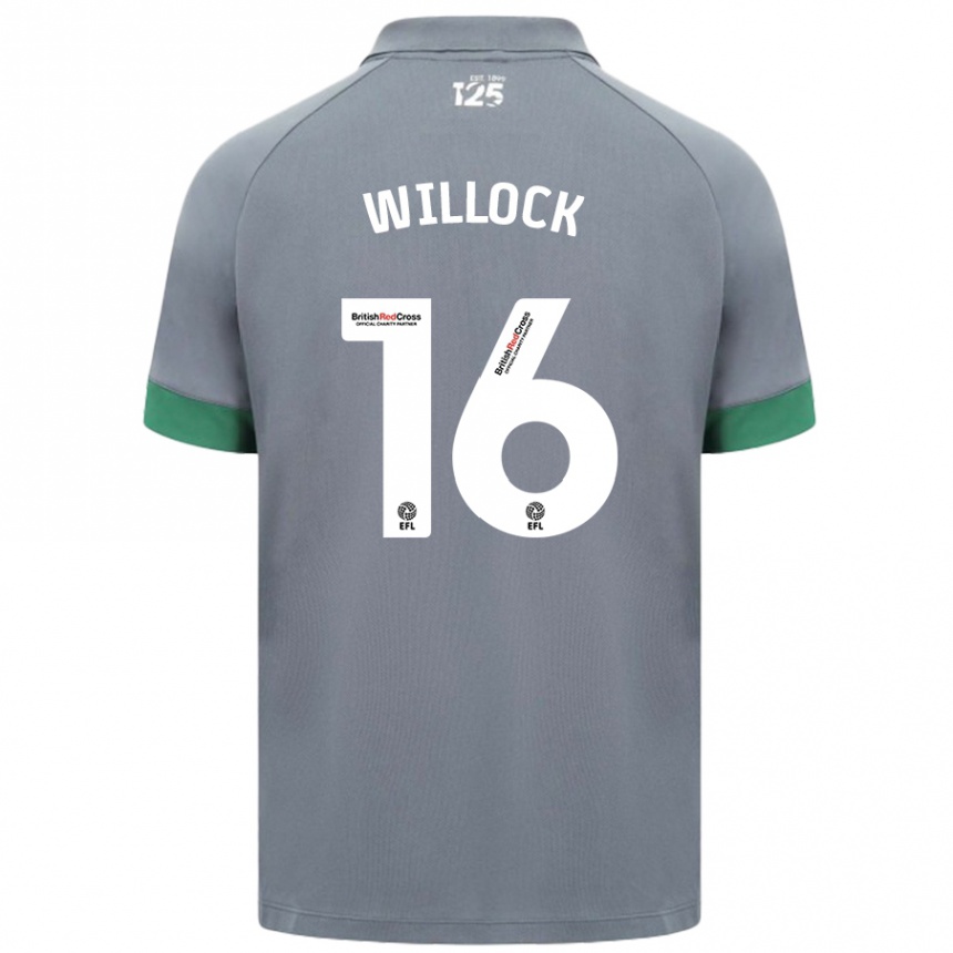 Femme Football Maillot Chris Willock #16 Gris Foncé Tenues Extérieur 2024/25 Canada