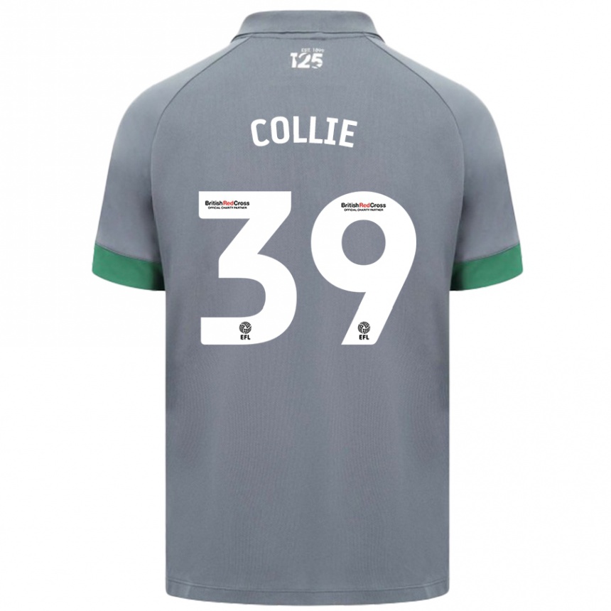 Femme Football Maillot Eliza Collie #39 Gris Foncé Tenues Extérieur 2024/25 Canada