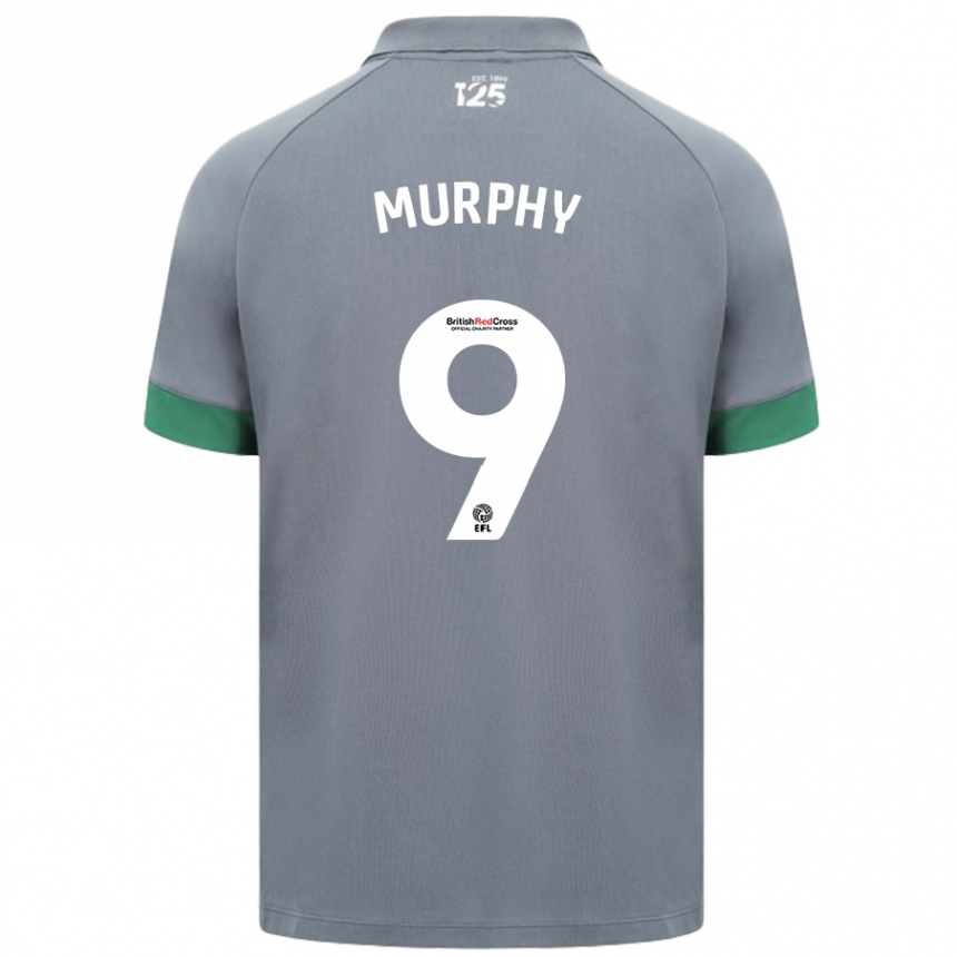 Femme Football Maillot Alana Murphy #9 Gris Foncé Tenues Extérieur 2024/25 Canada