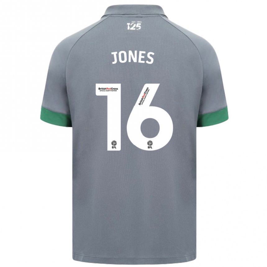 Women Football Ellie Jones #16 Dark Gray Away Jersey 2024/25 T-Shirt Canada