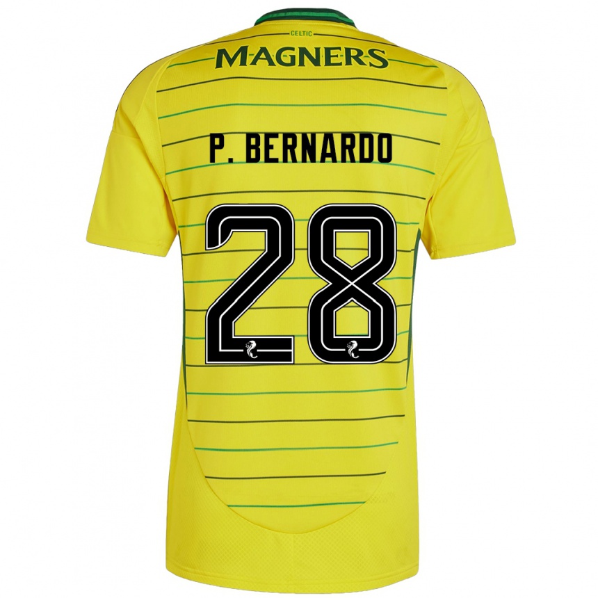 Women Football Paulo Bernardo #28 Yellow Away Jersey 2024/25 T-Shirt Canada