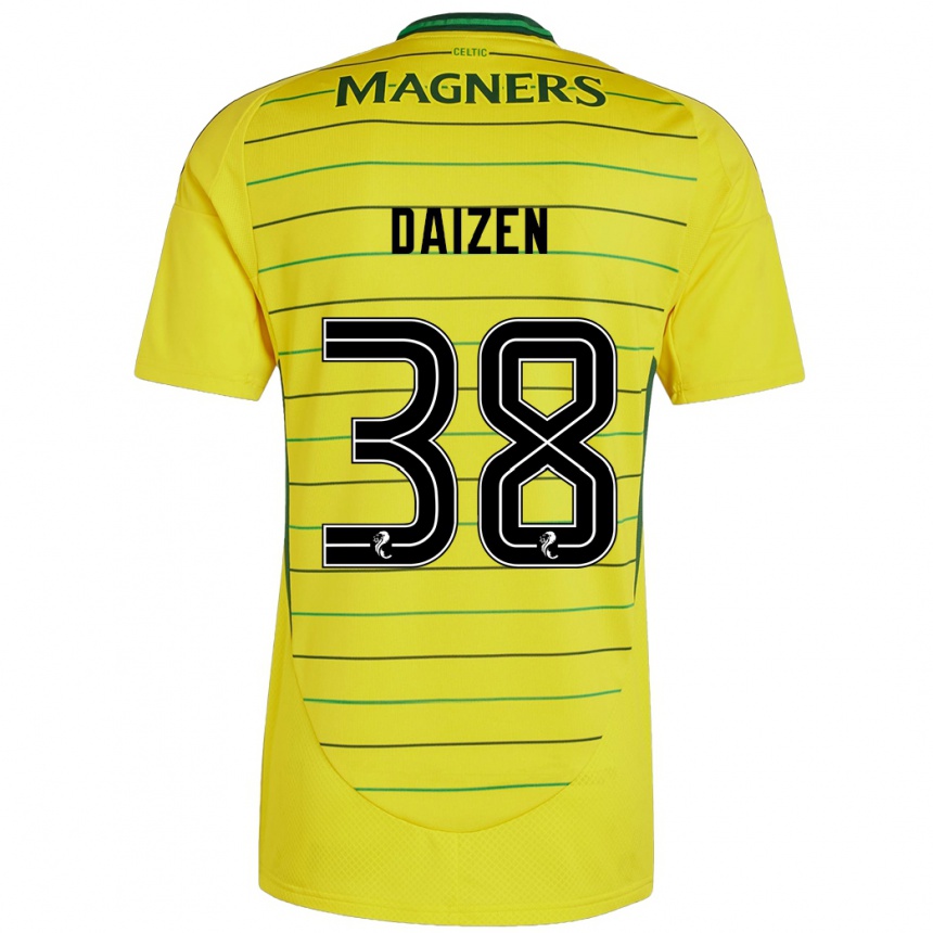 Women Football Daizen Maeda #38 Yellow Away Jersey 2024/25 T-Shirt Canada