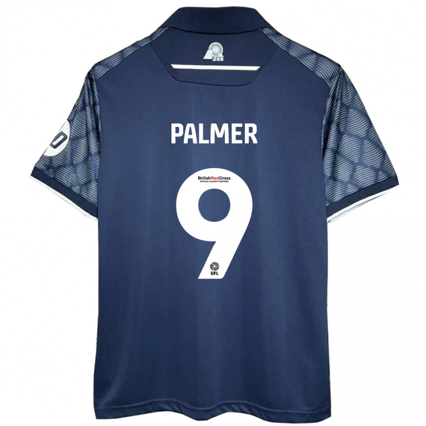 Femme Football Maillot Ollie Palmer #9 Noir Tenues Extérieur 2024/25 Canada