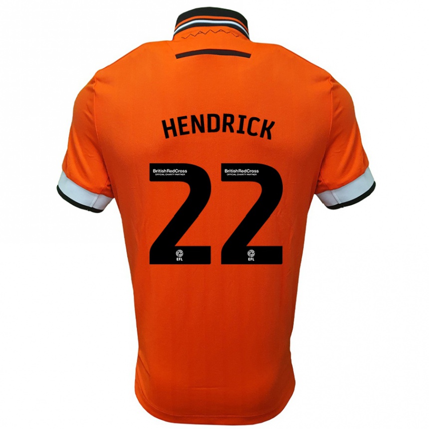 Femme Football Maillot Jeff Hendrick #22 Orange Blanc Tenues Extérieur 2024/25 Canada