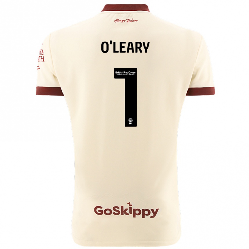 Women Football Max O'leary #1 Cream White Away Jersey 2024/25 T-Shirt Canada