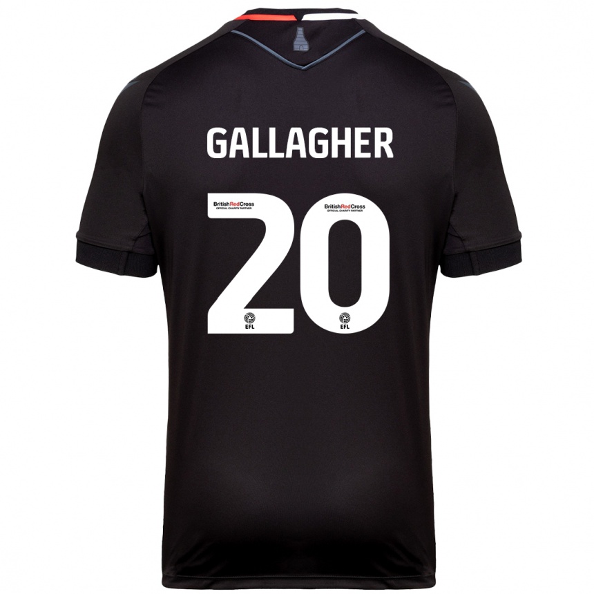 Women Football Sam Gallagher #20 Black Away Jersey 2024/25 T-Shirt Canada