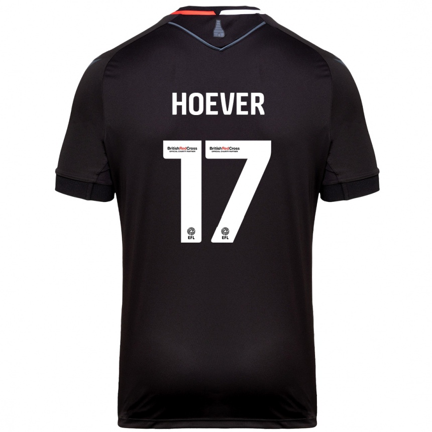 Women Football Ki-Jana Hoever #17 Black Away Jersey 2024/25 T-Shirt Canada