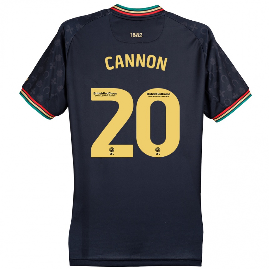 Femme Football Maillot Reggie Cannon #20 Bleu Marine Foncé Tenues Extérieur 2024/25 Canada