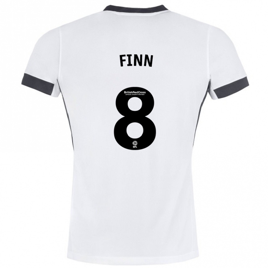 Femme Football Maillot Jamie Finn #8 Blanc Noir Tenues Extérieur 2024/25 Canada