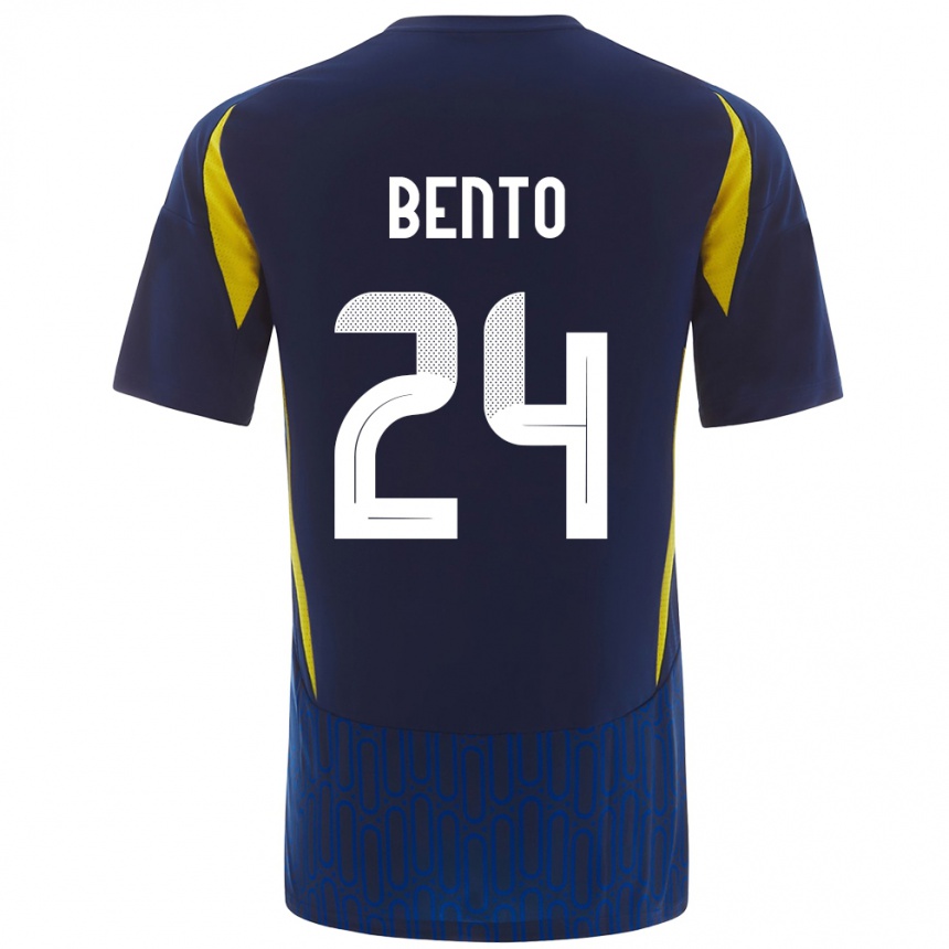 Femme Football Maillot Bento #24 Bleu Jaune Tenues Extérieur 2024/25 Canada