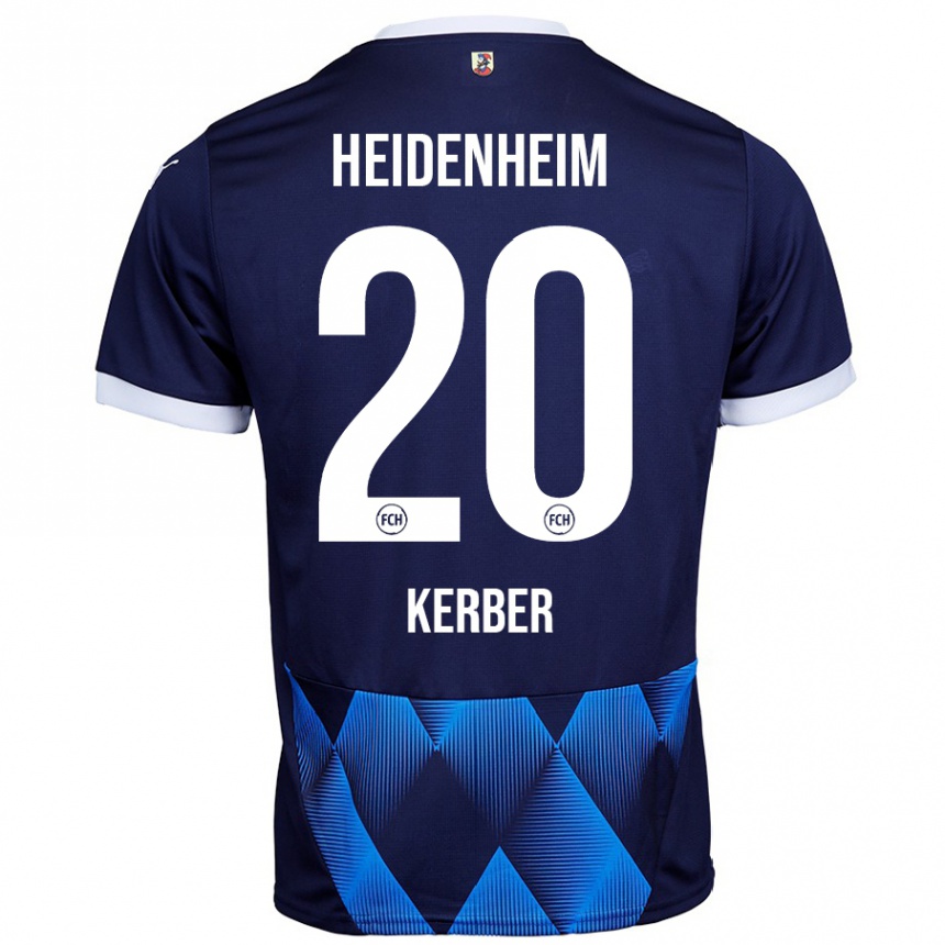 Women Football Luca Kerber #20 Dark Navy Blue Away Jersey 2024/25 T-Shirt Canada