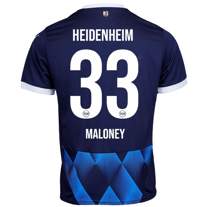 Femme Football Maillot Lennard Maloney #33 Bleu Marine Foncé Tenues Extérieur 2024/25 Canada