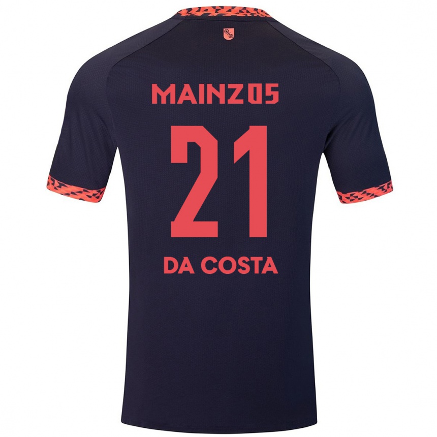 Femme Football Maillot Danny Da Costa #21 Bleu Corail Rouge Tenues Extérieur 2024/25 Canada