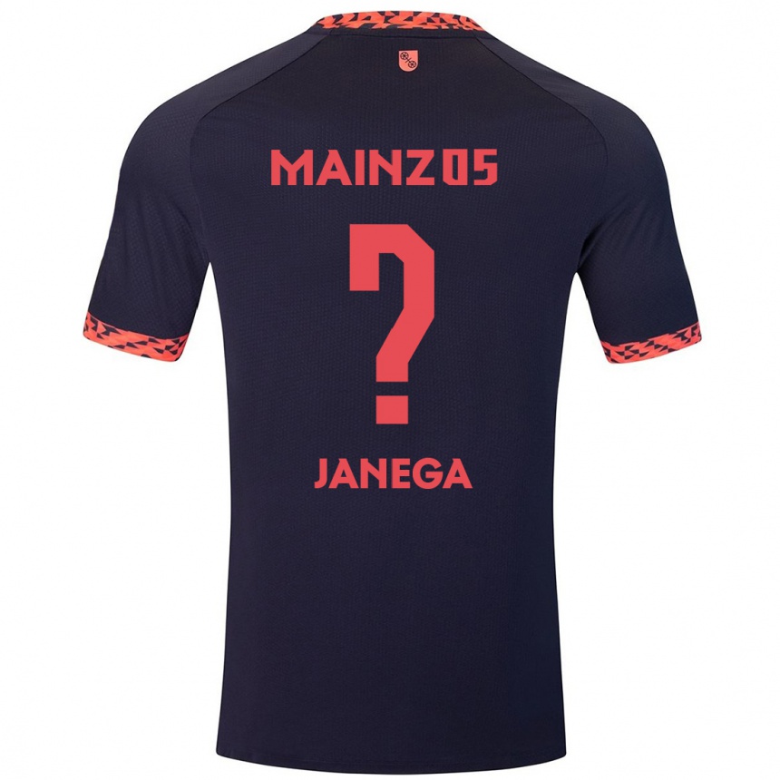 Femme Football Maillot Jan Janega #0 Bleu Corail Rouge Tenues Extérieur 2024/25 Canada