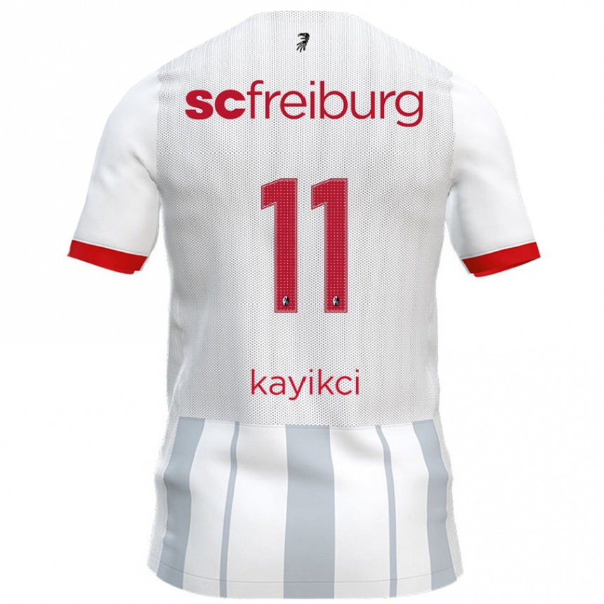 Women Football Hasret Kayikçi #11 White Grey Away Jersey 2024/25 T-Shirt Canada