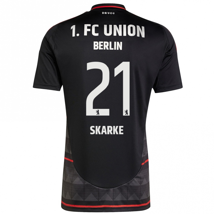 Women Football Tim Skarke #21 Black Away Jersey 2024/25 T-Shirt Canada