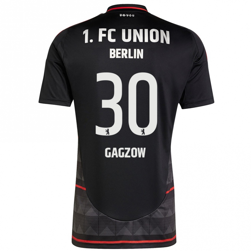 Women Football Fritz Gagzow #30 Black Away Jersey 2024/25 T-Shirt Canada