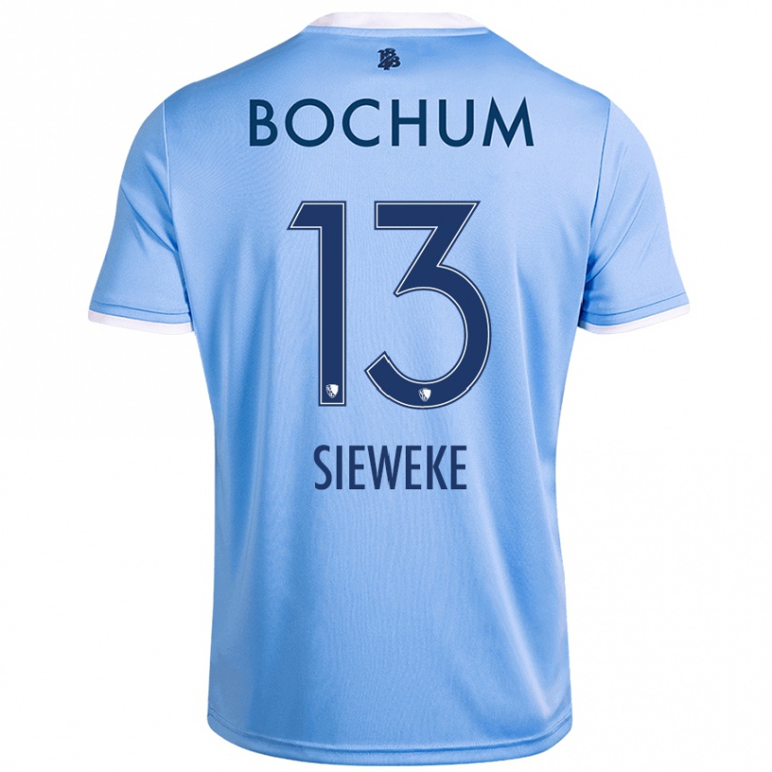 Women Football Henri Sieweke #13 Sky Blue Away Jersey 2024/25 T-Shirt Canada