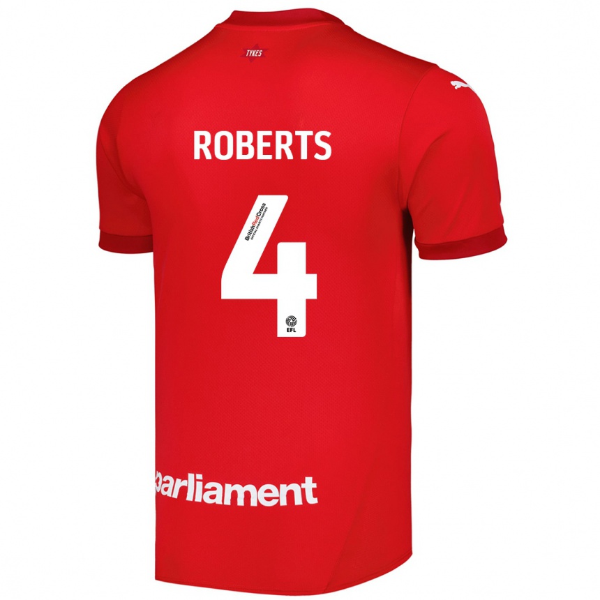 Enfant Football Maillot Marc Roberts #4 Rouge Tenues Domicile 2024/25 Canada