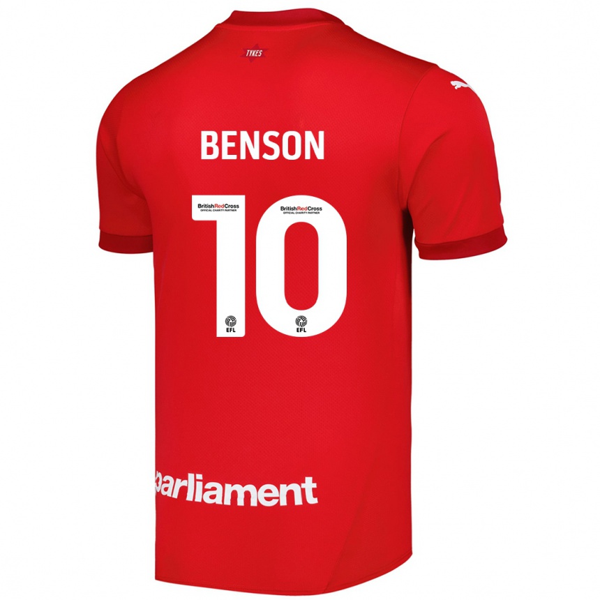 Kids Football Josh Benson #10 Red Home Jersey 2024/25 T-Shirt Canada