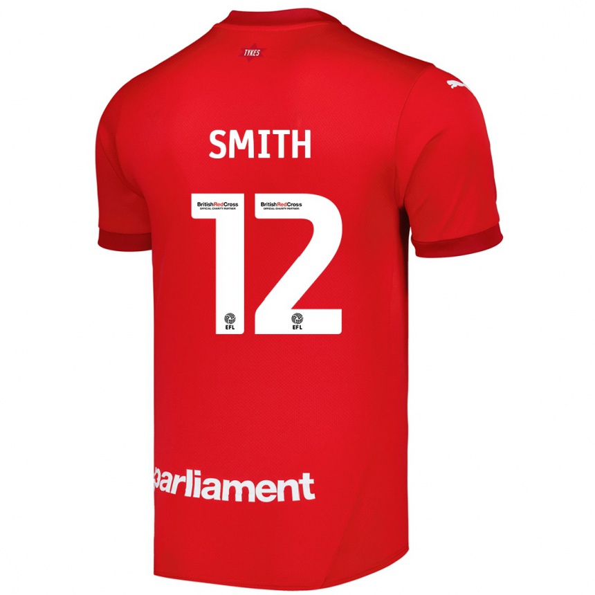 Kids Football Jackson Smith #12 Red Home Jersey 2024/25 T-Shirt Canada