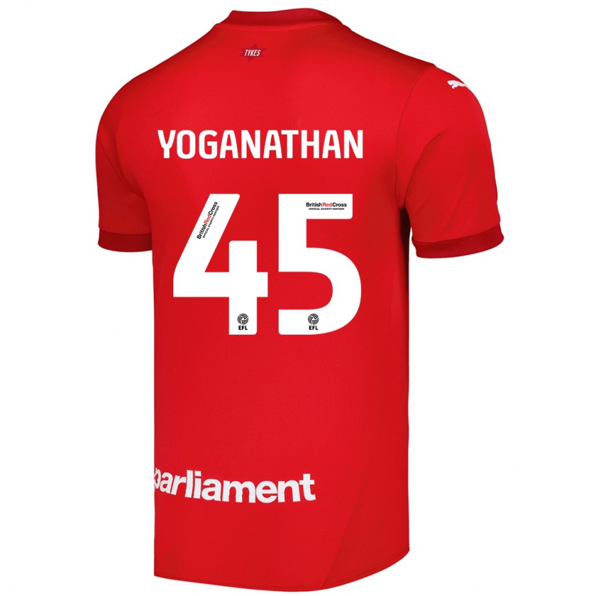 Kids Football Vimal Yoganathan #45 Red Home Jersey 2024/25 T-Shirt Canada