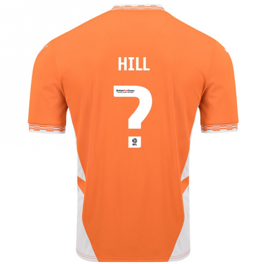 Kids Football Tyler Hill #0 Orange White Home Jersey 2024/25 T-Shirt Canada