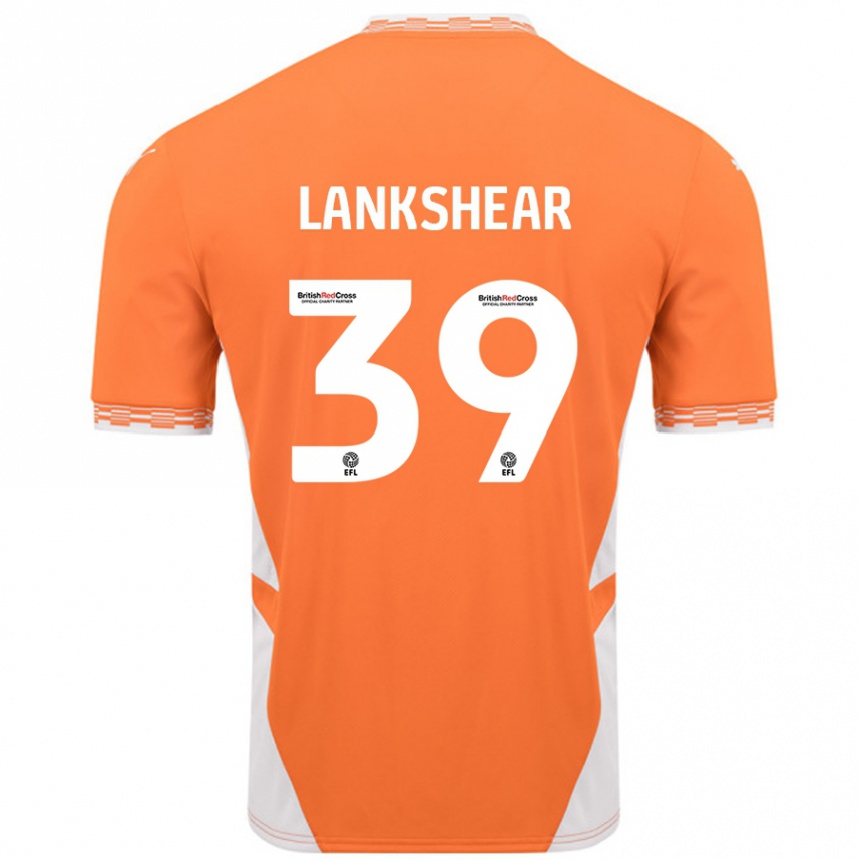 Kids Football Alex Lankshear #39 Orange White Home Jersey 2024/25 T-Shirt Canada